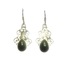 Load image into Gallery viewer, Black Onyx  Sterling Silver Earrings (EE27a)
