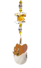 Load image into Gallery viewer, Tom &amp; Jerry - Jerry suncatcher with citrine gemstones
