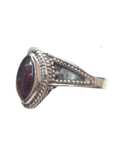Load image into Gallery viewer, Garnet sterling silver ring sizes 5, 8, 9, 13, 14   (ER17)
