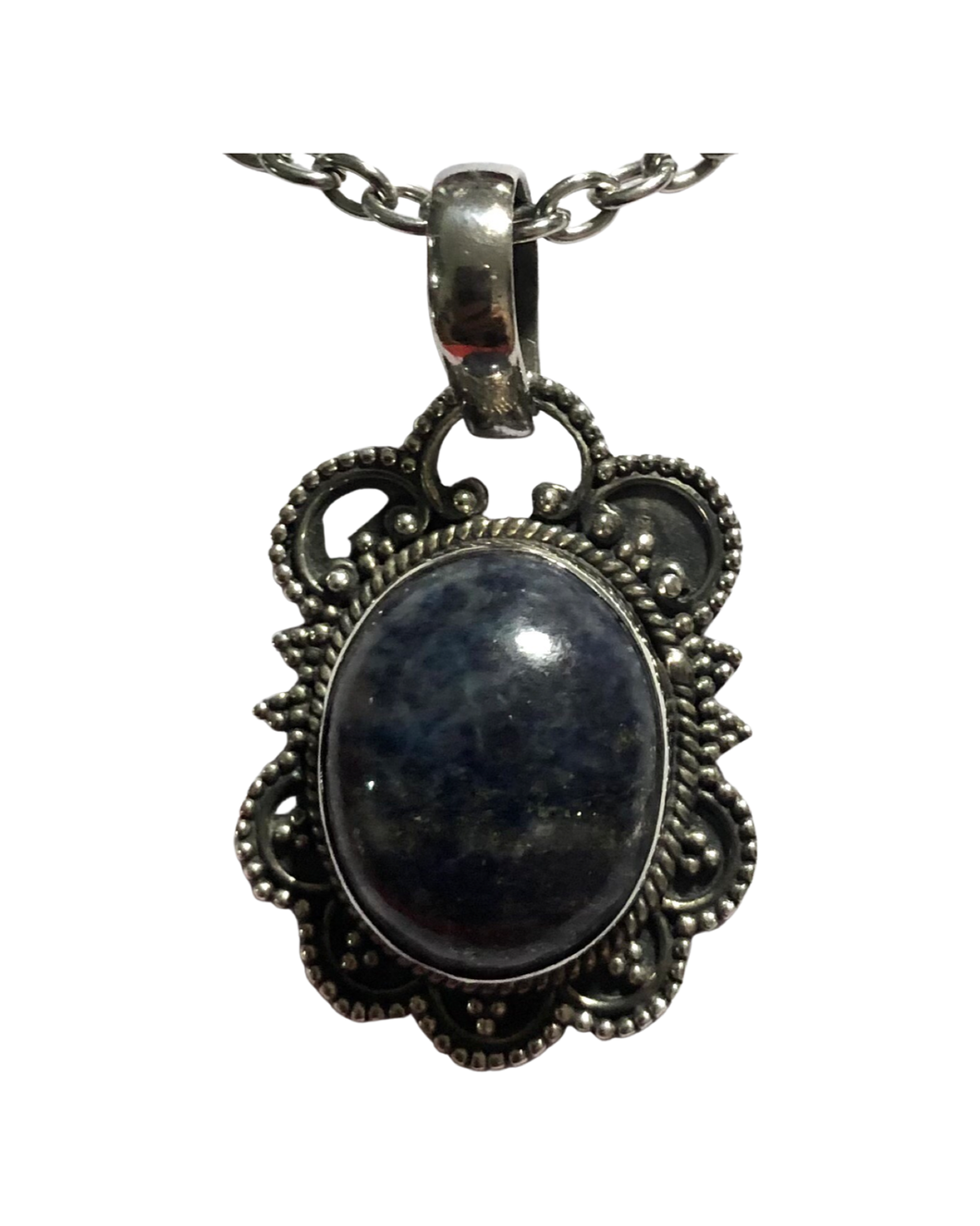 Lapis Lazuli Sterling Silver Pendant  (P209)