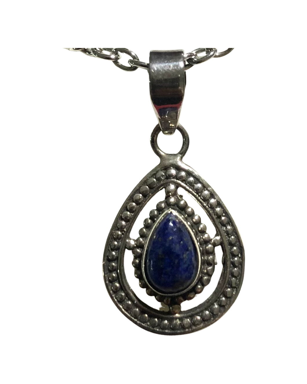 Lapis Lazuli Sterling silver pendant   (PA69)