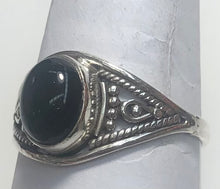 Load image into Gallery viewer, Black Onyx  sterling silver rings size 6, 7,  7, 14  (ER02)
