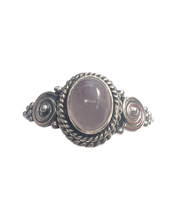 Load image into Gallery viewer, Rose Quartz sterling silver rings  sizes  3, 13  (ER19)
